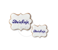 Dziękuję / 2 rozmiary / Szablon na ciastko