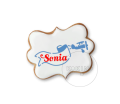 Samolot ze wstęgą / Baner / Szablon na ciastko