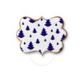 Choinki - tło / Szablon na ciastko