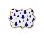 Choinki - tło / Szablon na ciastko