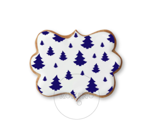 Choinki - tło / Szablon na ciastko