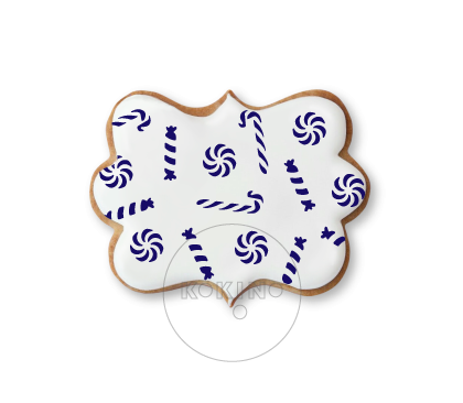 Cukierki / Laski cukrowe / Tło / Szablon na ciastko