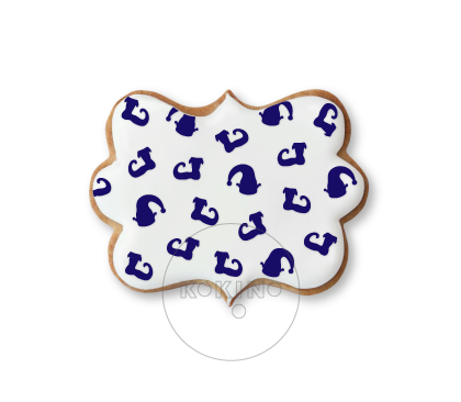 Czapki i buty Elfa / Tło / Szablon na ciastko