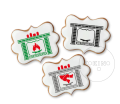Kominek / Nogi Mikołaja - Świeczki / Zestaw