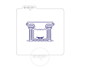 Kominek - portal / Szablon na ciastko