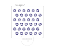 Cukierki okrągłe / Tło / Szablon na ciastko