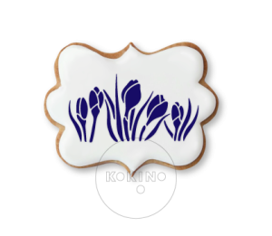 Krokusy duże / Szablon na ciastko