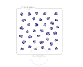 Różyczki małe / Tło / Szablon na ciastko