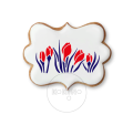 Krokusy duże / Aerograf / 2 kolory / Szablon na ciastko