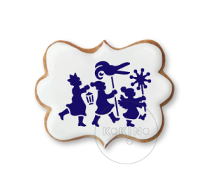 Kolędnicy / Szablon na ciastko