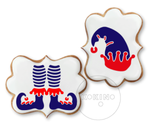 Czapka + Buty elfa / Zestaw / Szablon na ciastko