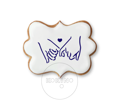 Splecione palce / Dłonie / Szablon na ciastko