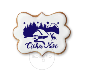 Cicha Noc / Widoczek / Szablon na ciastko