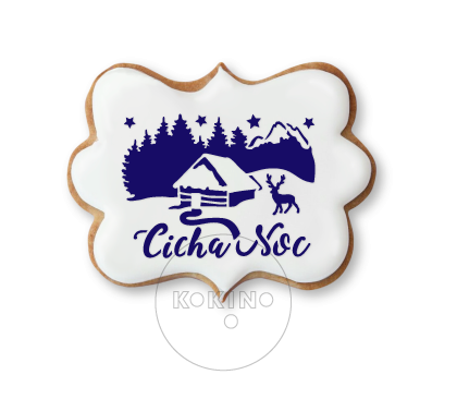 Cicha Noc / Widoczek / Szablon na ciastko