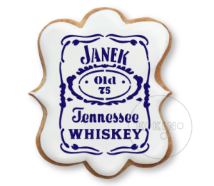 Etykieta personalizowana Jack Daniels / Imię i wiek / Szablon na ciastko