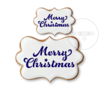 Merry Christmas / 2 rozmiary / Szablon na ciastko