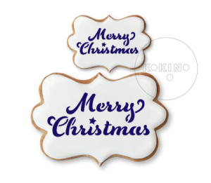 Merry Christmas / 2 rozmiary / Szablon na ciastko