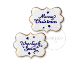 Wesołych Świąt / Merry Christmas / Szablon na ciastko