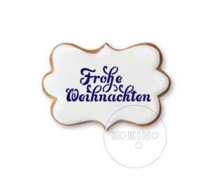 Frohe Weihnachten / Szablon na ciastko