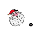 Mikołaj Claus / Szablon na ciastko
