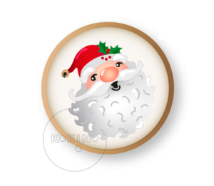 Santa Claus / aero / Szablon na ciastko