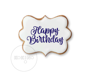 Happy Birthday / Szablon na ciastko