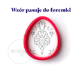 Wzór pisanki góralskiej z foremką