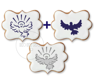 Gołąbek / Symbol Ducha Świętego / Szablon na ciastko