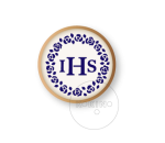 IHS w ramce - róże / Szablon na ciastka