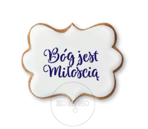 Bóg jest Miłością / Szablon na ciastko