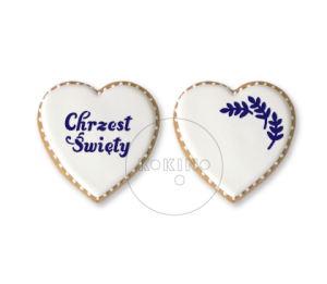 Chrzest Święty / gałązki / Szablon na ciastko
