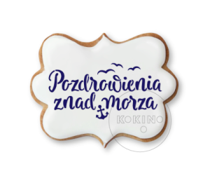 Pozdrowienia znad morza / Szablon na ciastko