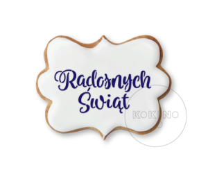 Radosnych Świąt / Szablon na ciastko