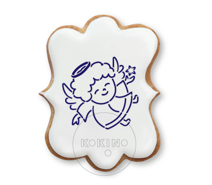 Wesoły Aniołek / Szablon na ciastka