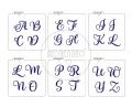 Monogramy / Szablony na ciastka