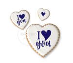 I love You / 3 wzory / Szablon na ciastko