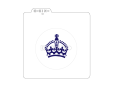 Royal crown / Szablon na ciastko