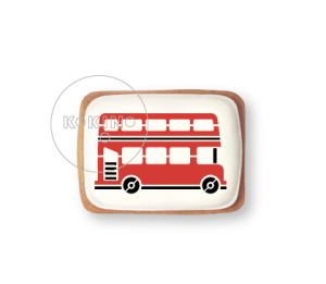 Angielski bus / Szablon na ciastko