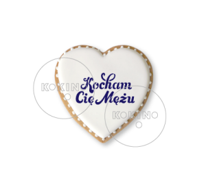 Kocham Cię Mężu / Szablon na ciastko