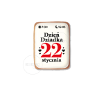 Dzień Dziadka / Kartka kalendarza / Szablon na ciastko