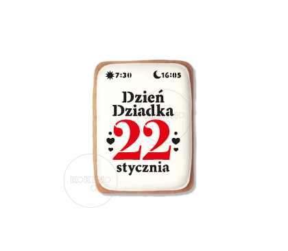 Dzień Dziadka - Kartka z kalendarza - szablon