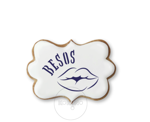 Usta - Besos / Szablon na ciastko