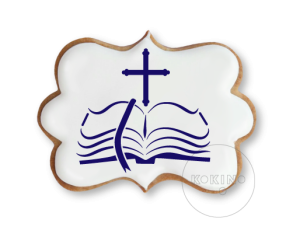 Biblia i krzyż / Szablon na ciastko