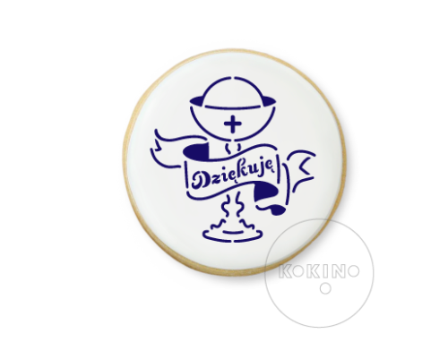 Kielich z Dziękuję / Napis