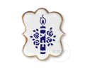 Świeca i róże