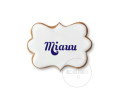 Miauu / 2 napisy / Szablon na ciastko