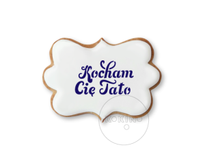 Kocham Cię Tato / Napis / Szablon na ciastko