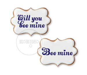 Bee mine / Will you bee mine / Szablon na ciastko