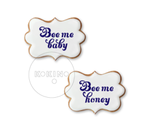 Bee me honey / Bee me baby / Szablon na ciastko