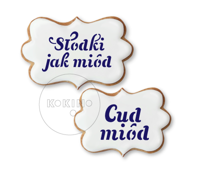 Cud miód / Słodki jak miód / Szablon na ciastko